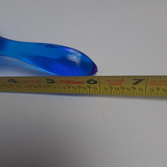 Fenton Cobalt Blue Hobnail Glass Bell 6" Handcrafted Decorative Piece - Picture 9 of 10